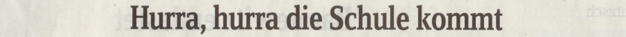 Schuleröffnung